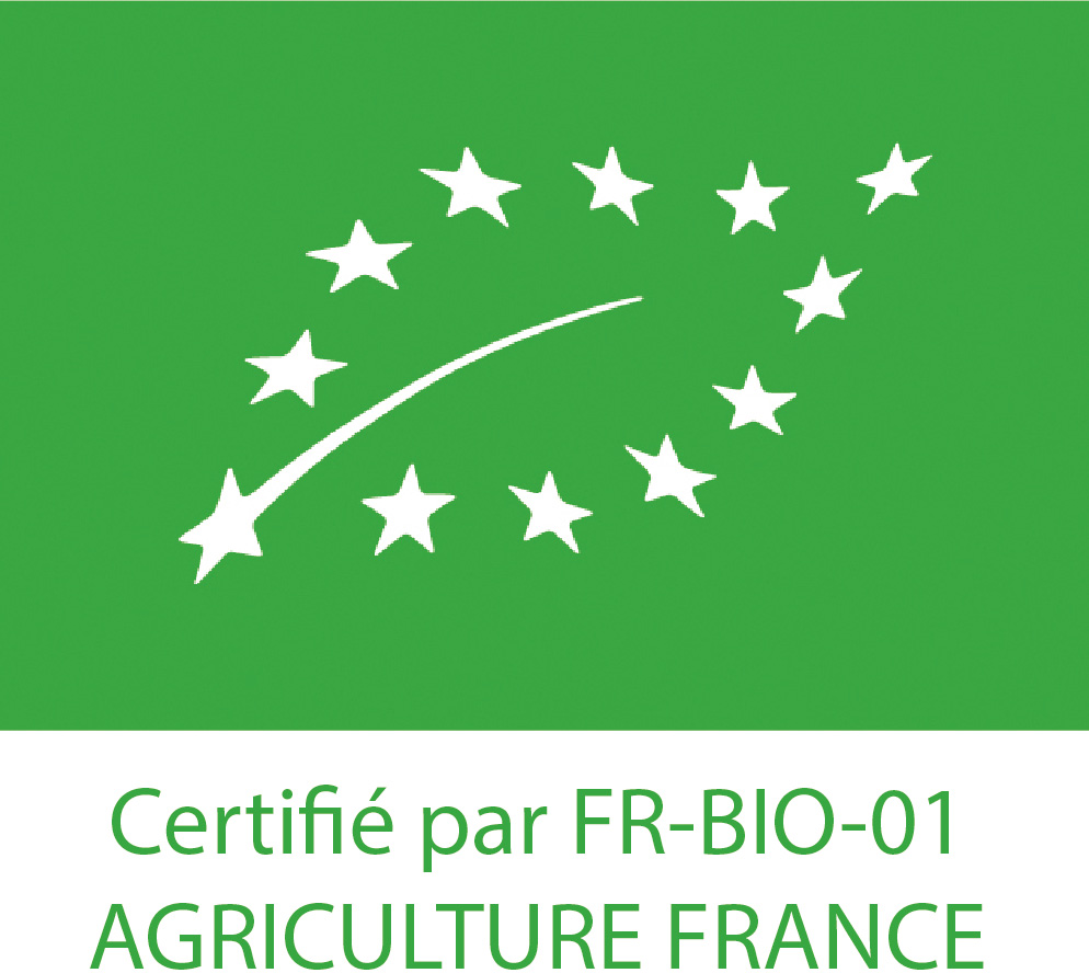 Agriculture Biologique certifié par FR-BIO-01 Agriculture France